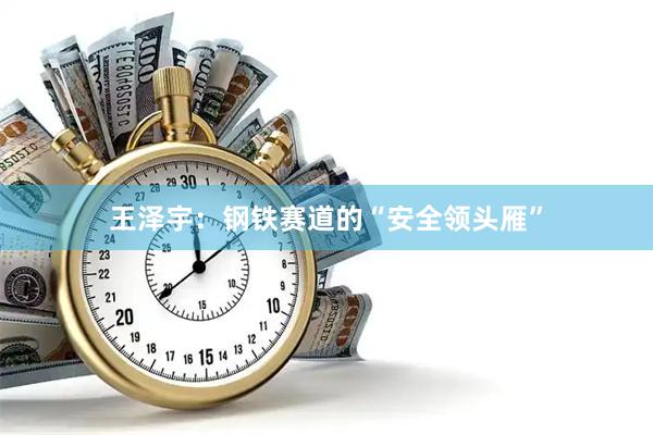 王泽宇：钢铁赛道的“安全领头雁”